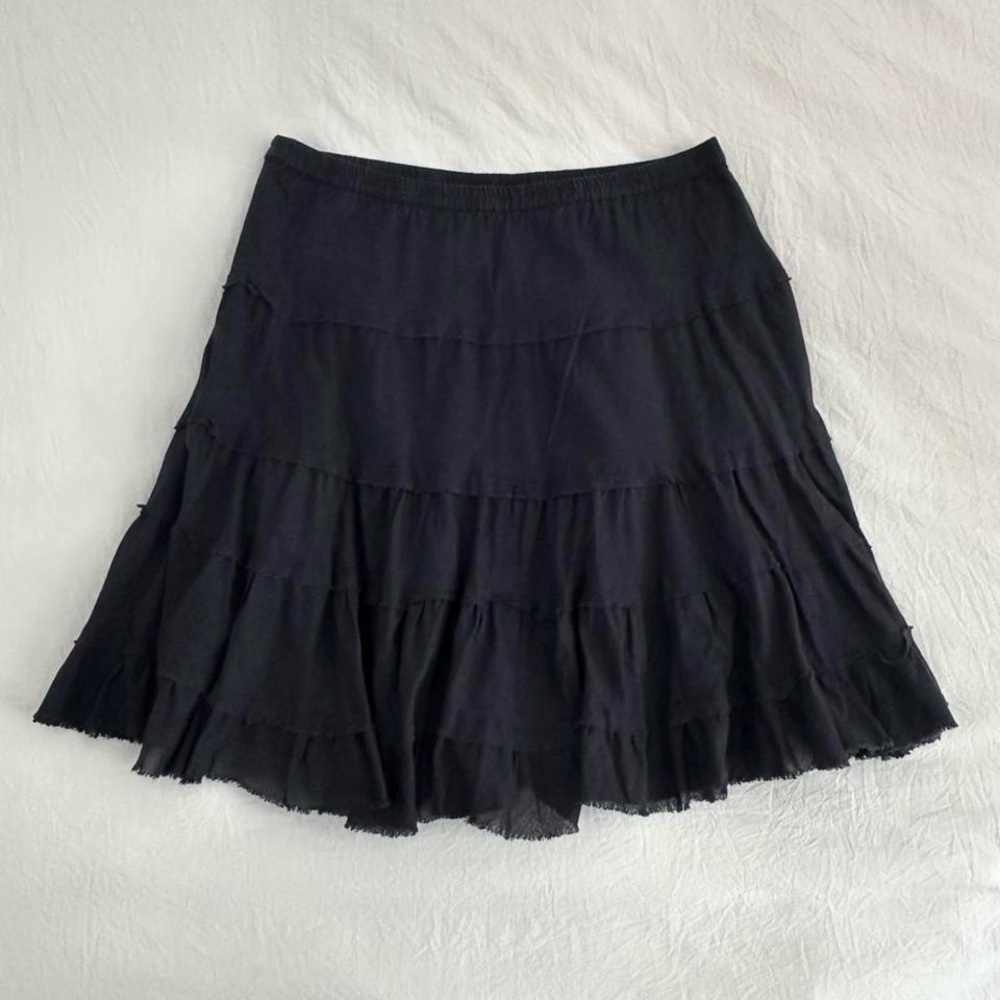 Tiered Knee Length Skirt - Picture 7 of 8